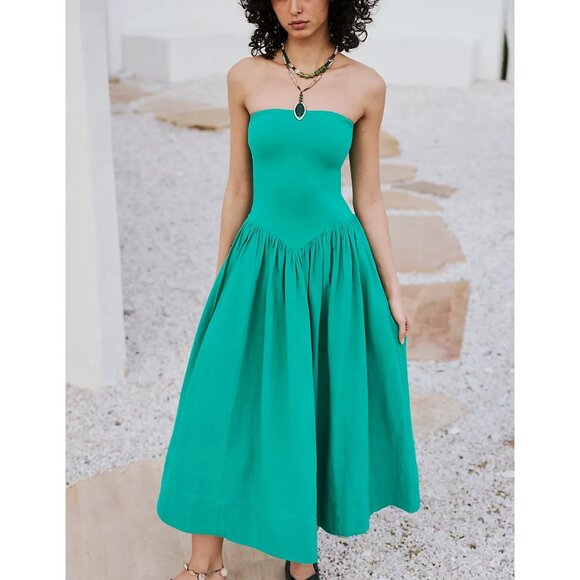 FREE PEOPLE Onda Tube Midi / Malachite Green - Picture 4 of 11